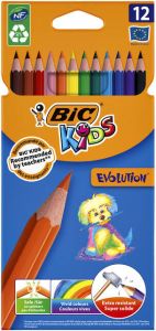 Kleurpotlood Bic kids ecolutions evolution 12 potloden in kartonnen doos