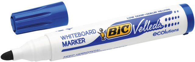 Bic Whiteboardmarker Velleda 1701 rond large blauw - Foto 2