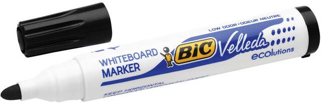 Bic Viltstift 1701 whiteboard rond zwart 1.4mm
