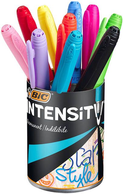 Bic Viltstift Intensity rond medium assorti potà 10 stuks