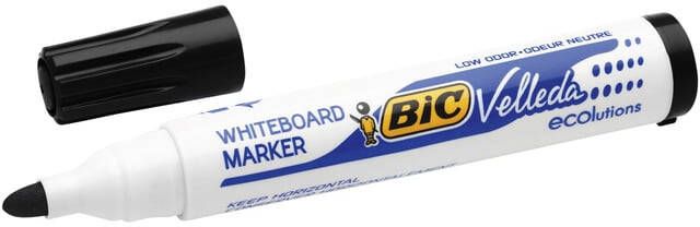 Bic Whiteboardmarker Velleda 1701 rond large zwart - Foto 2