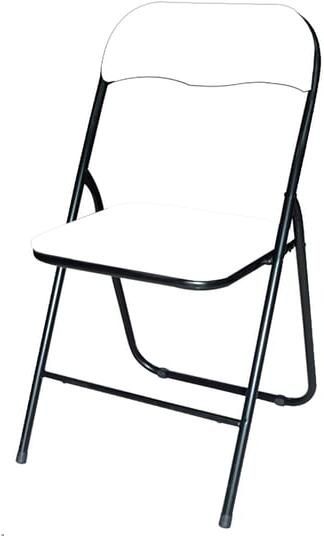 BRASQ Klapstoel FC100 Wit-zwart