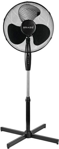 BRASQ Statiefventilator F300 Ã 40cm zwart