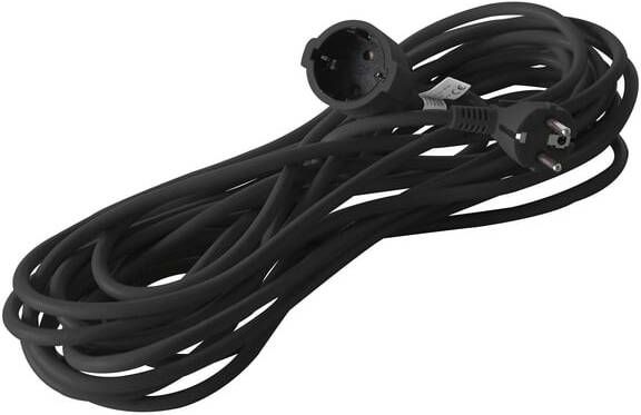BRASQ Verlengkabel 20m zwart