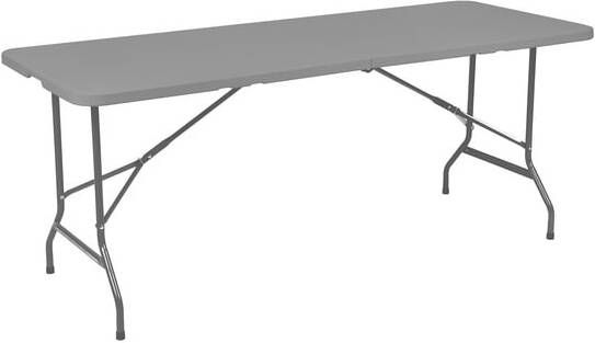 BRASQ Vouwtafel 180x70x74cm FT180 grijs