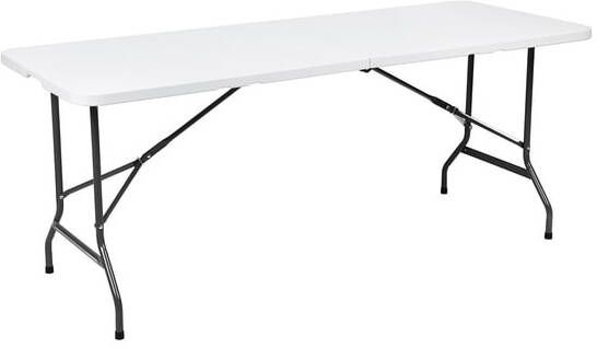 BRASQ Vouwtafel 180x70x74cm FT180 wit