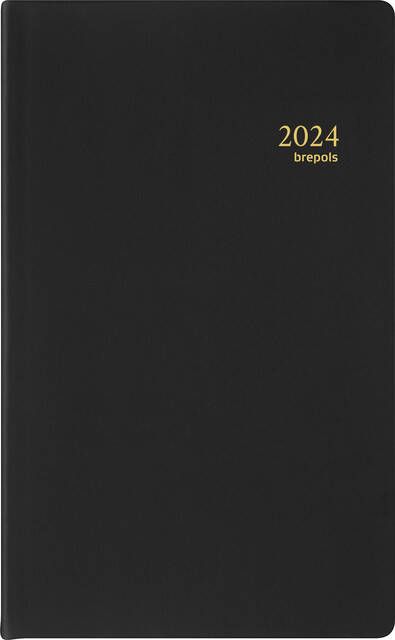 Brepols Agenda 2023 Breform Seta 1dag 1pagina zwart