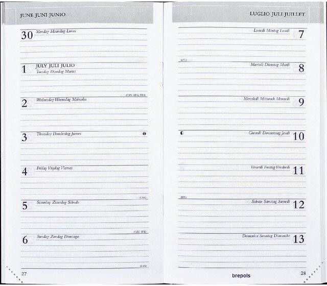 Brepols Agenda 2026 Breplan Genova 7dagen 1pagina zwart - Foto 3