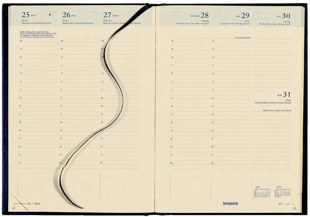Brepols Agenda 2023 Bretime Lima 7dag 2pagina's 16maanden assorti zw brd bl - Foto 3