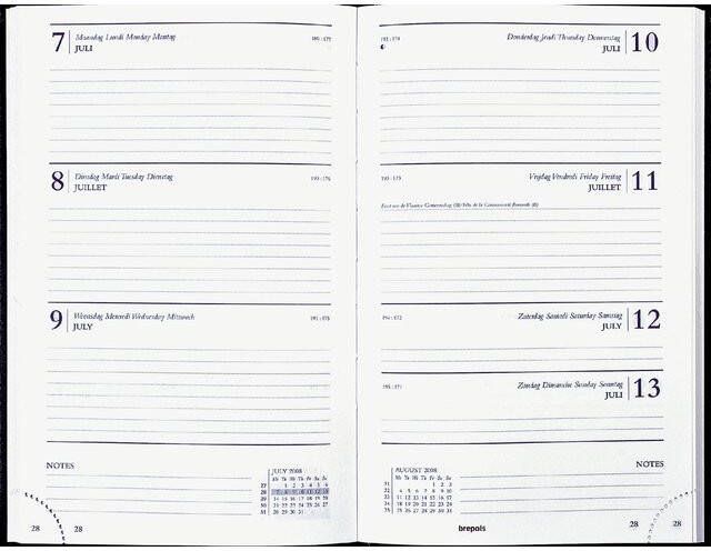 Brepols Agenda 2026 Saturnus Lima 7dagen 2pagina's zwart - Foto 3