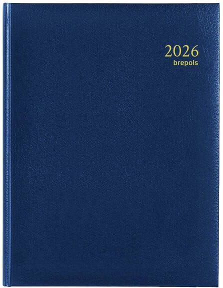 Brepols Agenda 2026 Ambassador Lima 1dag 1pagina blauw