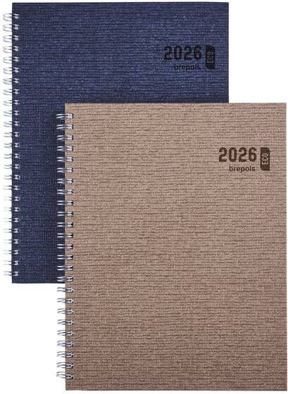 Brepols Agenda 2026 Ecotiming Kazar 7dagen 2pagina's spiraal assorti
