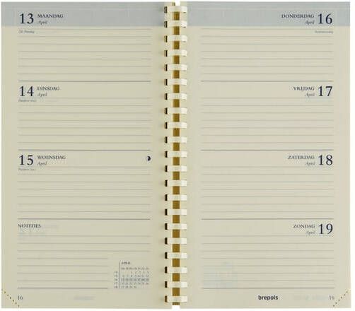 Brepols Agendavulling 2026 Interplan 7dagen 2pagina's 1-talig