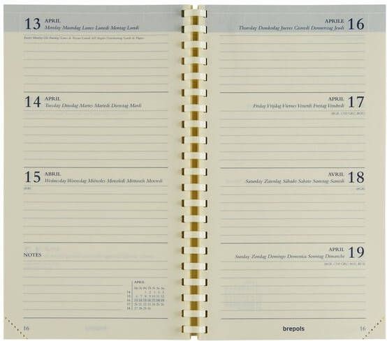 Brepols Agendavulling 2026 Interplan 7dagen 2pagina's 6-talig - Foto 3