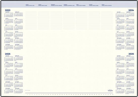 Brepols Onderlegblok 2023 Desk Mate 7dag 1pag 42.2x59cm 35vel in houder