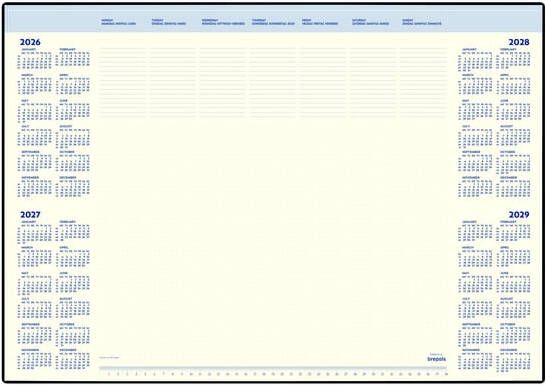 Brepols Onderlegblok 2025 Desk Mate 7dagen 1pagina 412x590x8mm 35vel in houder