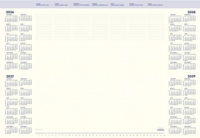 Brepols Onderlegblok 2026 Office Mate 7dagen 1pagina 41.2x59cm