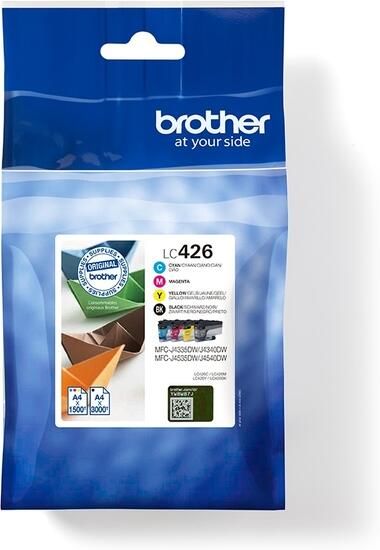 Brother inktcartridge 1.500 3.000 pagina's OEM LC-426VAL 4 kleuren - Foto 3