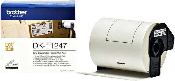 Brother Etiket DK-11247 verzendlabel groot 103x164mm 1 rolá 180 stuks wit
