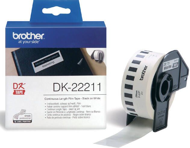 Brother doorlopende labelrol voor QL ft 29 mm x 15 24 m plastic film