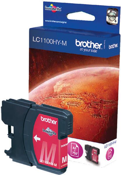 Brother Inktcartridge LC-1100HYM rood HC