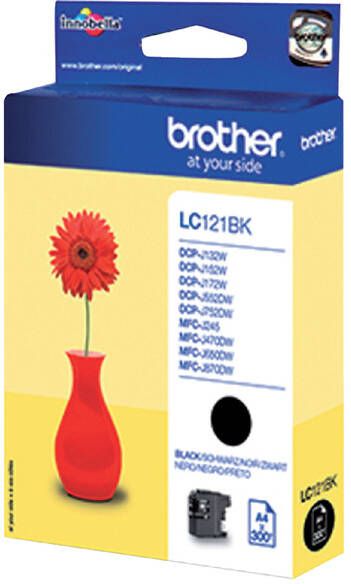 Brother Inktcartridge LC-121BK zwart