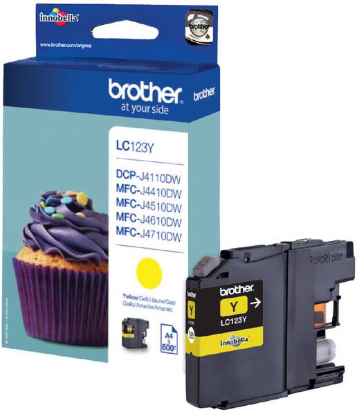 Brother Inktcartridge LC-123Y geel