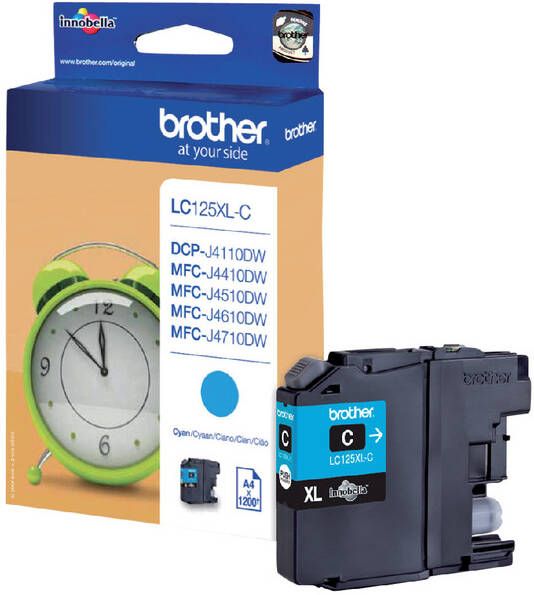 Brother Inktcartridge LC-125XLC blauw HC