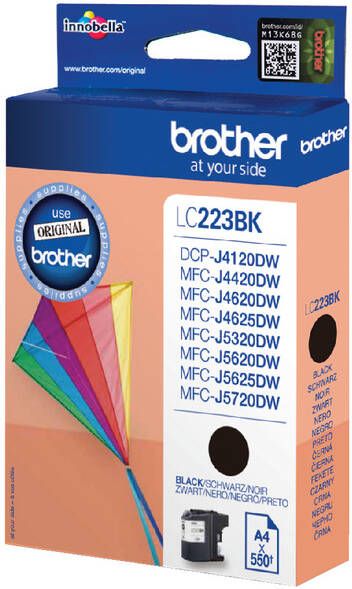 Brother LC-223BK inktcartridge 1 stuk(s) Origineel Zwart (LC-223BK)