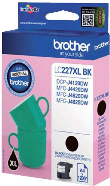 Brother LC-227XLBK inktcartridge 1 stuk(s) Origineel Zwart (LC-227XLBK)