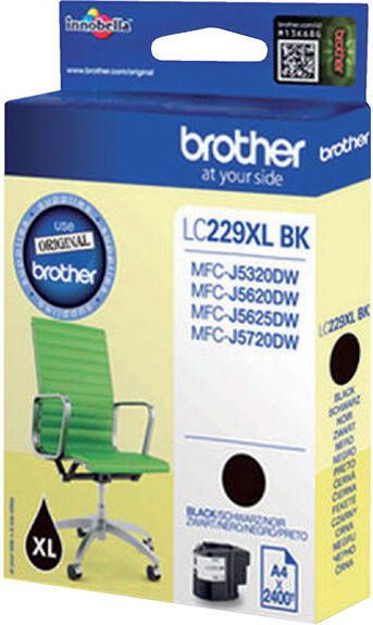 Brother LC-229XLBK inktcartridge 1 stuk(s) Origineel Zwart (LC-229XLBK)