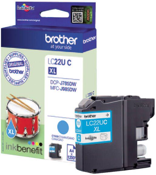 Brother Inktcartridge LC-22U blauw