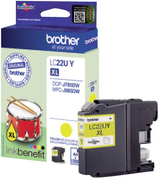 Brother Inktcartridge LC-22U geel