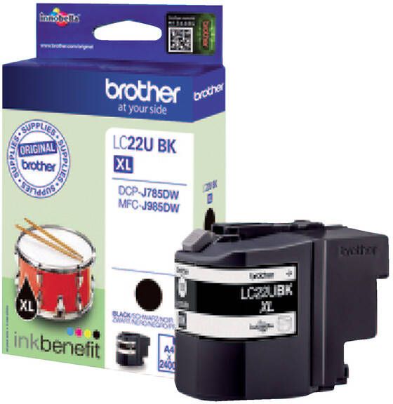 Brother Inktcartridge LC 22U zwart