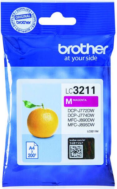 Brother LC-3211M inktcartridge Origineel Normaal rendement Magenta (LC-3211M)