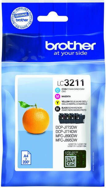 Brother Inktcartridge LC-3211 Zwart + 3 kleuren