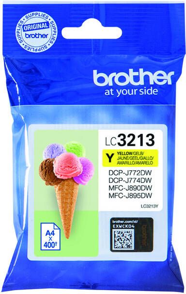 Brother Inktcartridge LC-3213 geel HC