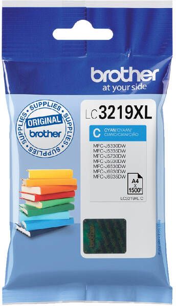 Brother Inktcartridge LC-3219XLC blauw HC