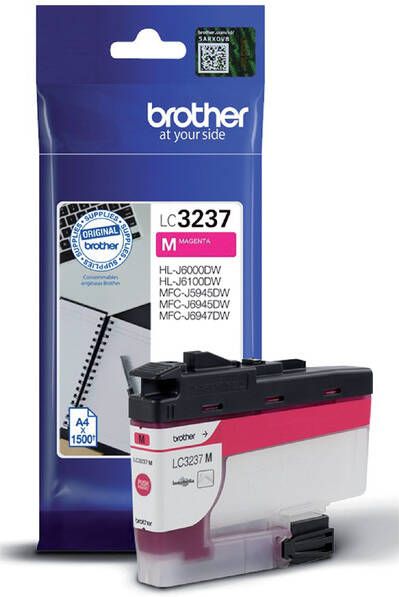 Brother LC-3237M inktcartridge 1 stuk(s) Origineel Normaal rendement Magenta (LC-3237M)