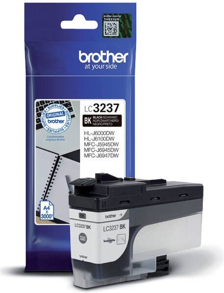 Brother LC-3237BK inktcartridge 1 stuk(s) Origineel Normaal rendement Zwart (LC-3237BK)