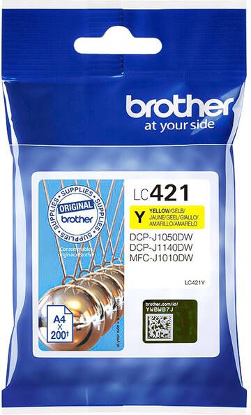 Brother Inktcartridge LC-421 geel