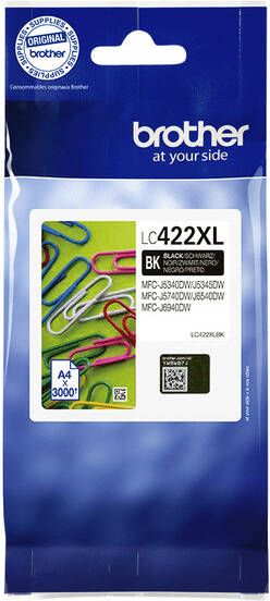Brother Inktcartridge LC-422XLBK zwart
