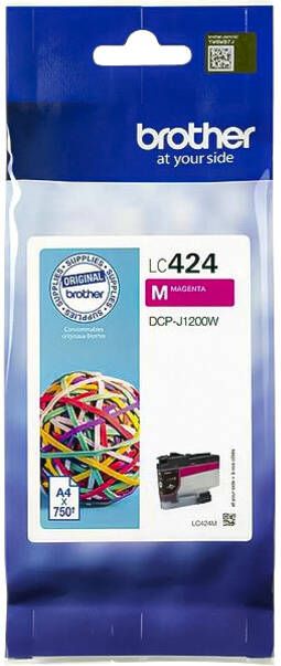 Brother inktcartridge 750 pagina&apos;s OEM LC-424M magenta