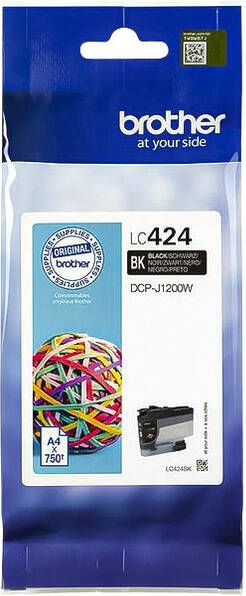 Brother inktcartridge 750 pagina&apos;s OEM LC-424BK zwart