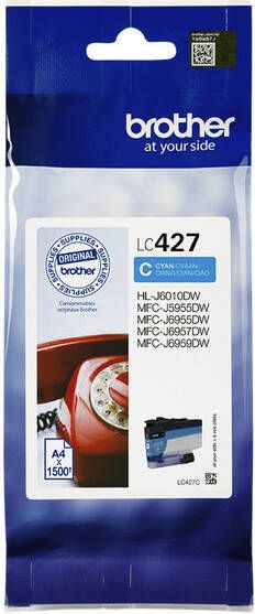 Brother Inktcartridge LC-427C blauw