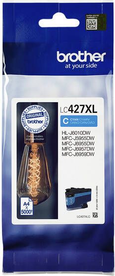 Brother Inktcartridge LC-427XLC blauw