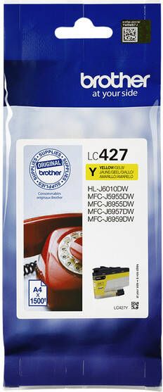 Brother Inktcartridge LC-427Y geel