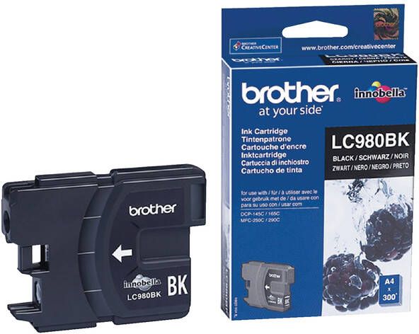 Brother LC-980BK inktcartridge 1 stuk(s) Origineel Zwart (LC-980BK)