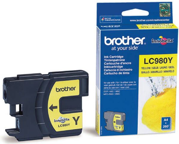 Brother Inktcartridge LC-980Y geel