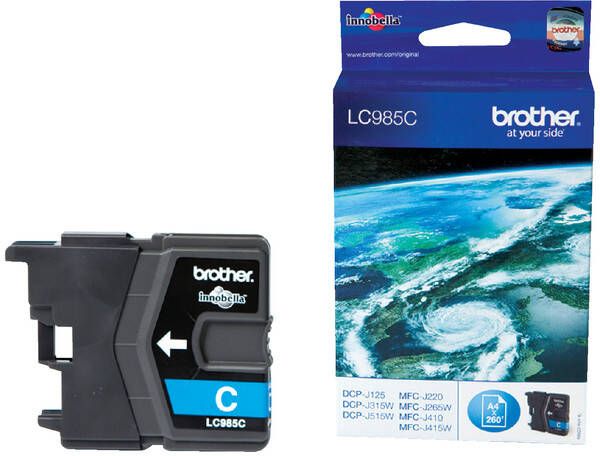 Brother Inktcartridge LC-985C blauw